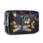Women's Floral Faux Leather Double Zipper Card Holder and Coin Purse DailySale