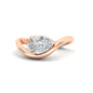 Curve Wave Pear Shaped Solitaire Diamond Ring Fascinating Diamonds