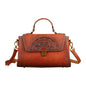 Rustic Elegance Vintage Leather Handbag Country in My Heart