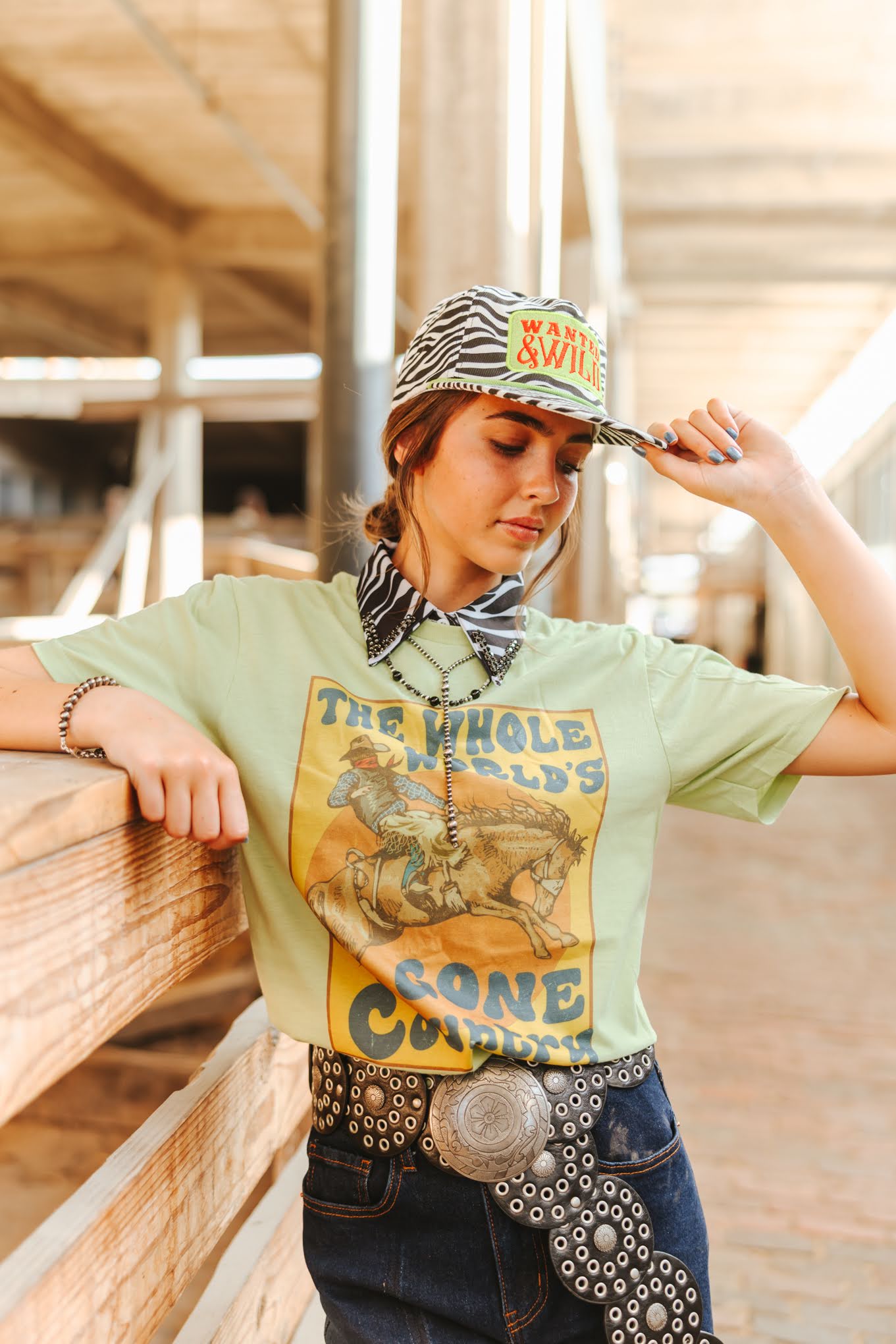 World's Gone Country Western Graphic Tee Wild Junkie