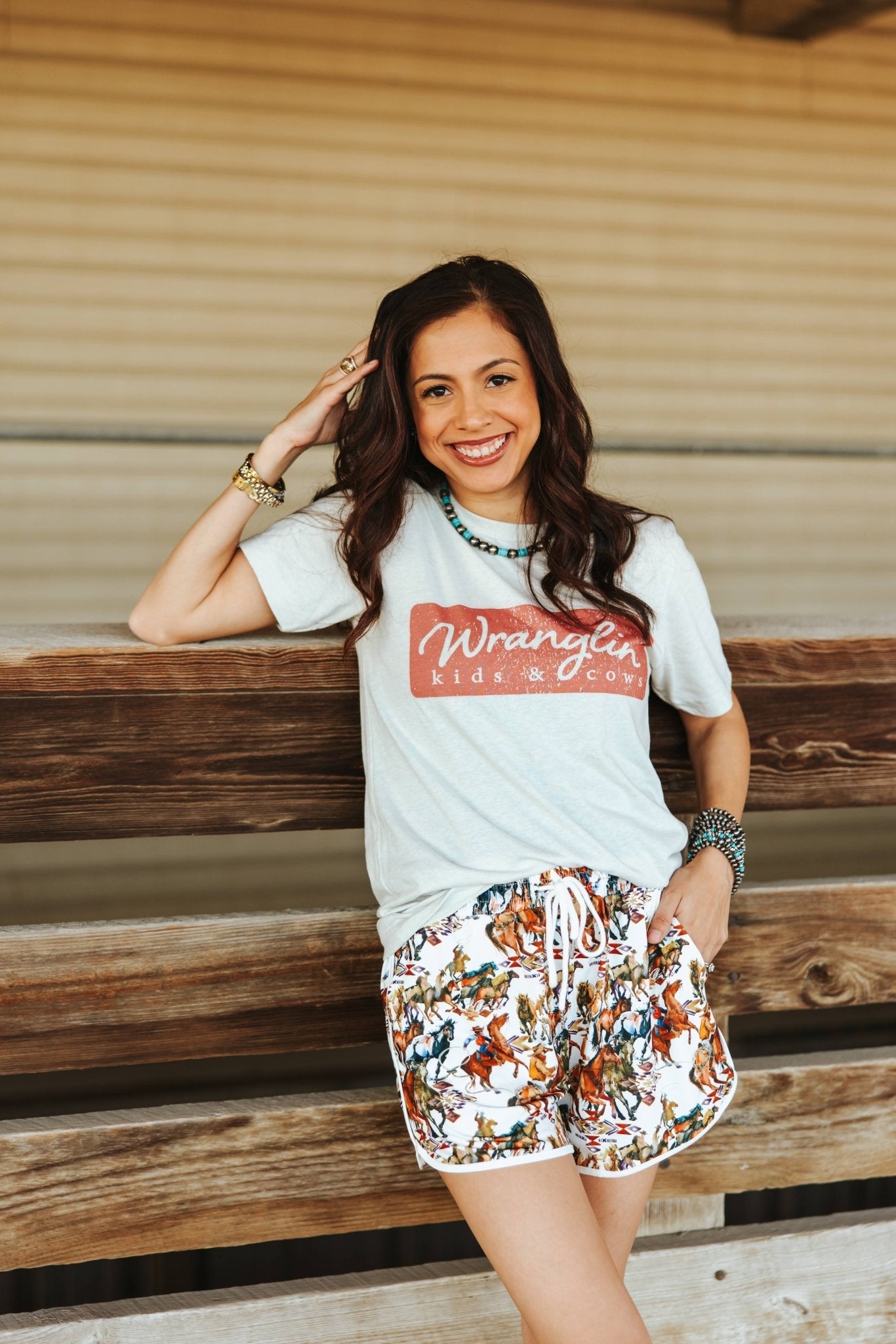 Wranglin Kids & Cows Graphic Tee Wild Junkie