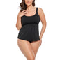 Plus Size Sexy Printed Women's Summer Swimwear Set