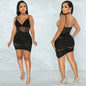 Hot Diamond Irregular Sling Dress for Nightclub Wear