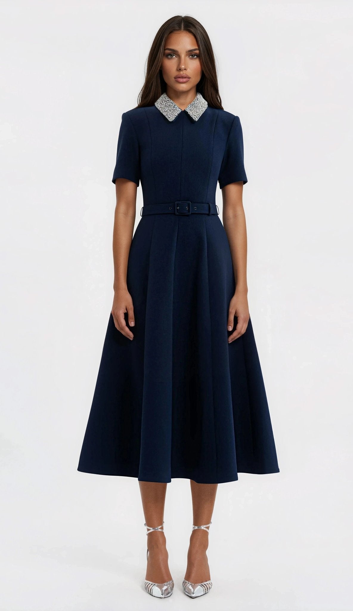 Xena S/S Midi – Navy Blue XO, Tina