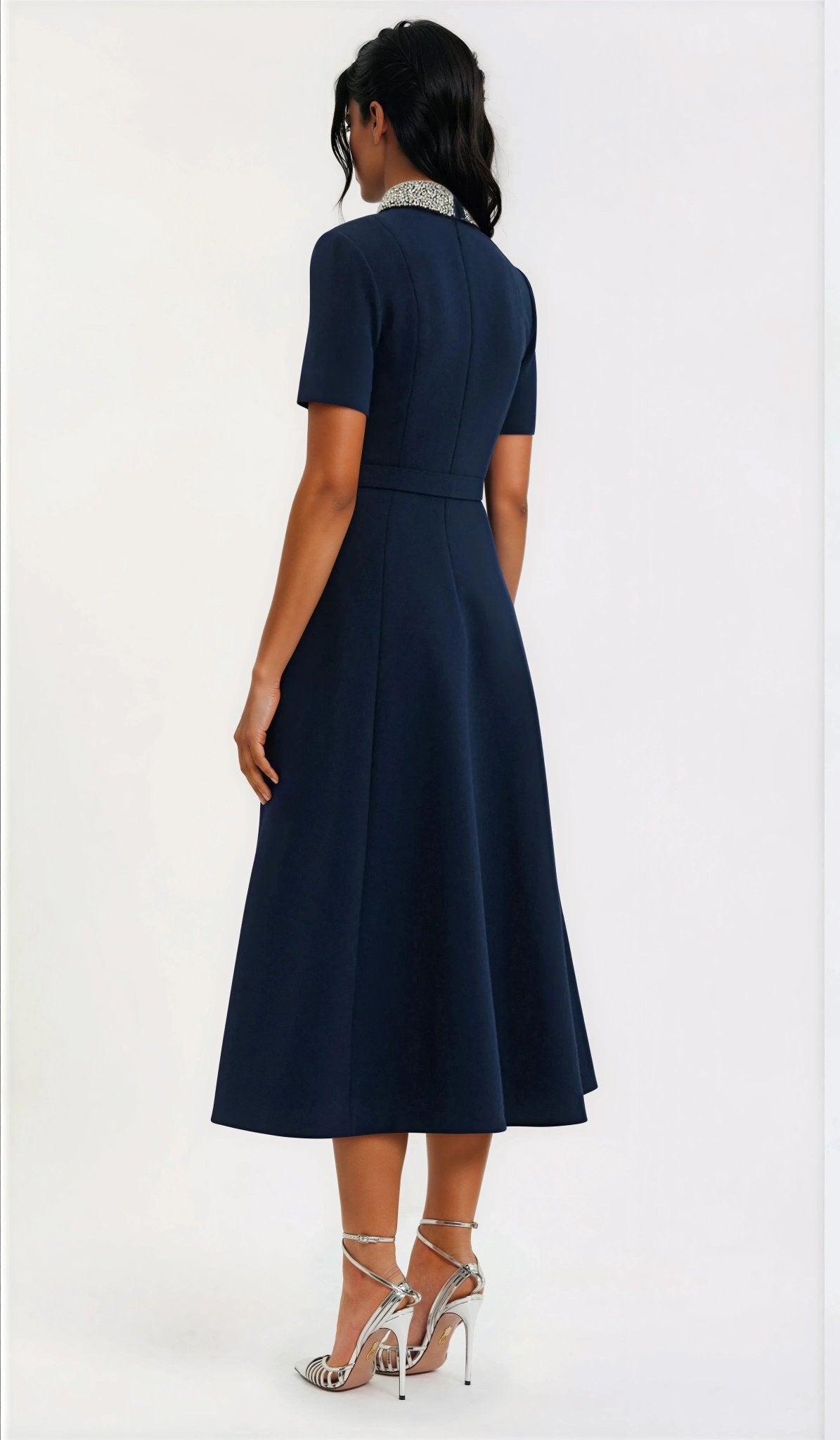 Xena S/S Midi – Navy Blue XO, Tina