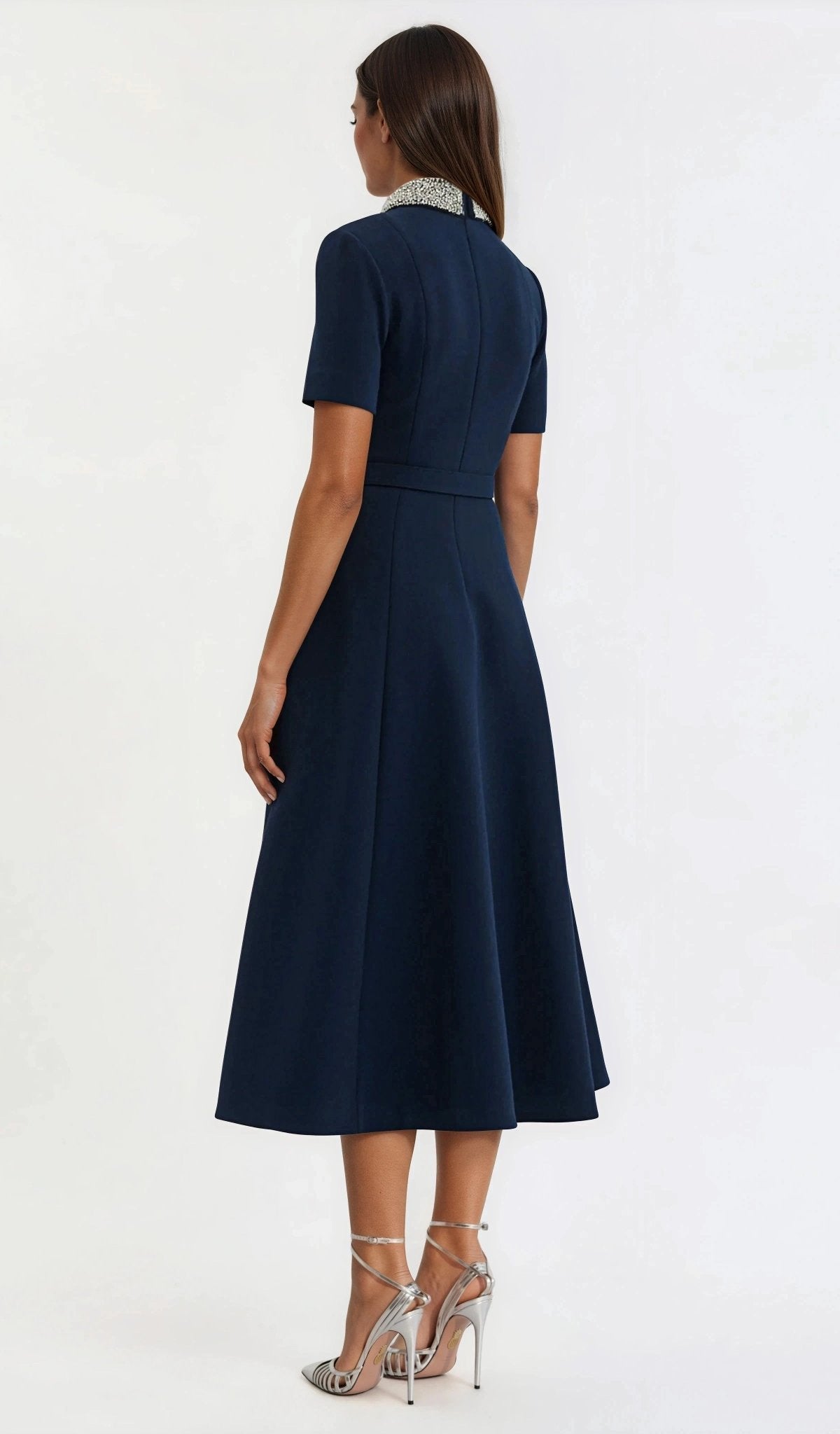 Xena S/S Midi – Navy Blue XO, Tina