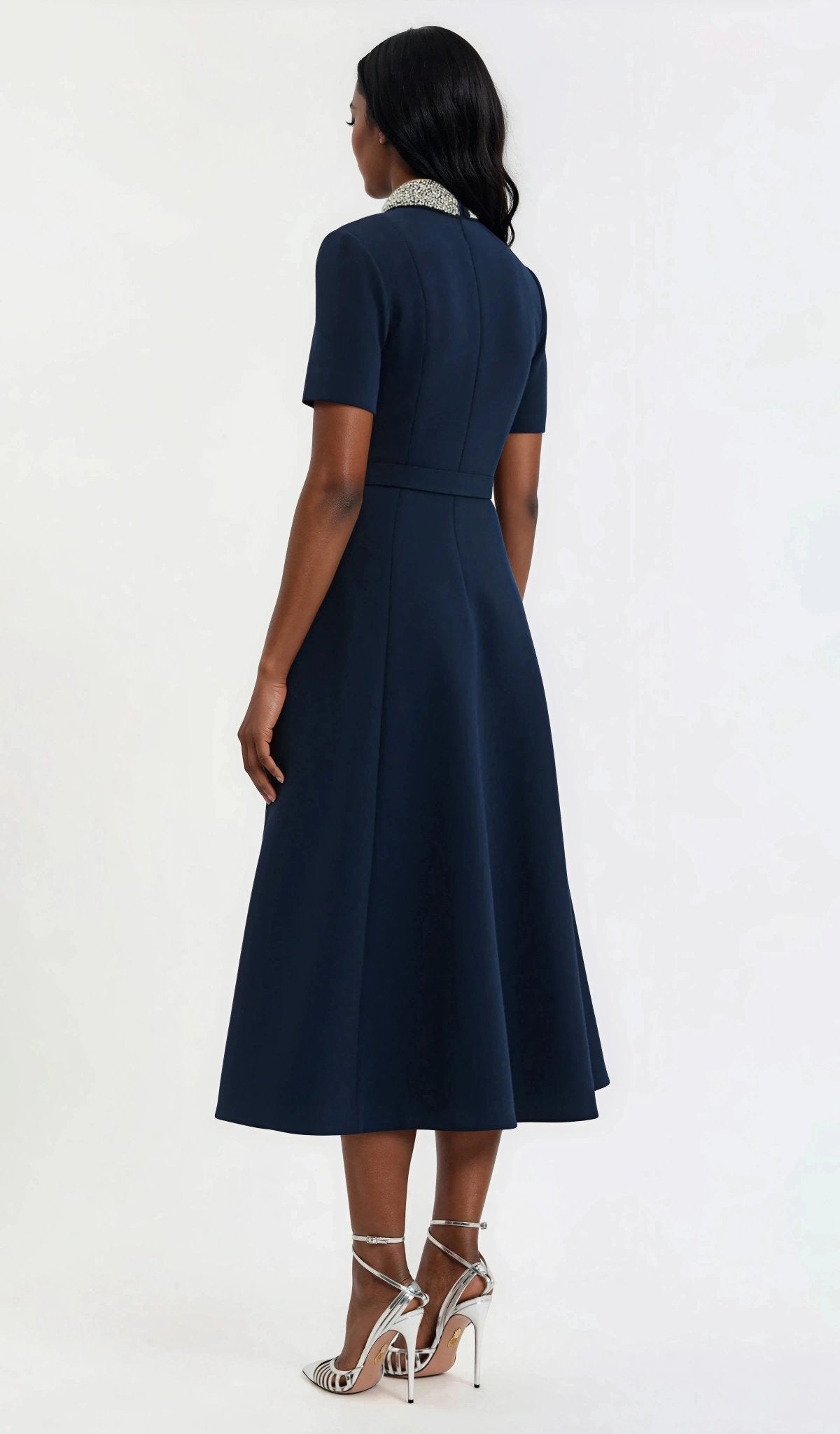 Xena S/S Midi – Navy Blue XO, Tina
