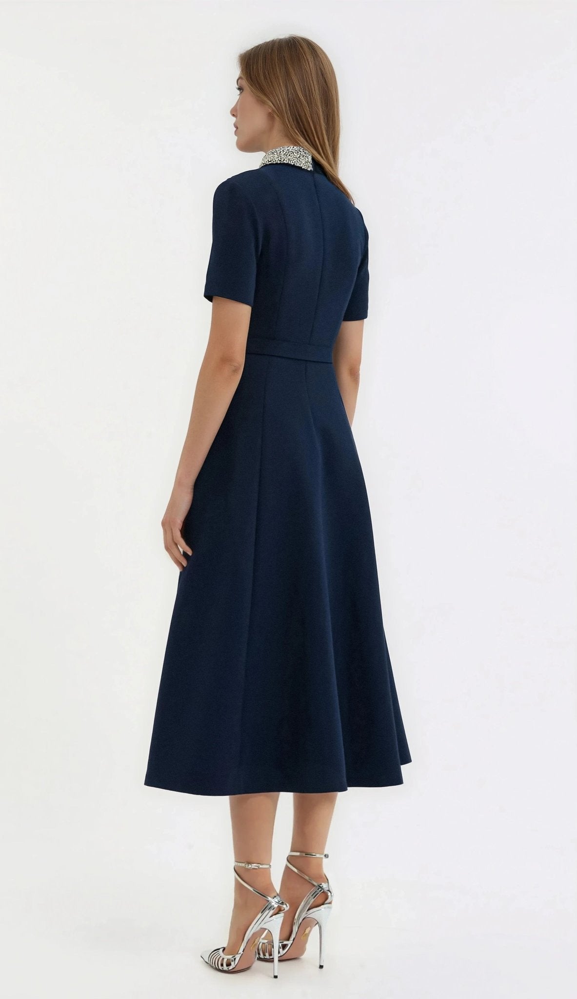 Xena S/S Midi – Navy Blue XO, Tina