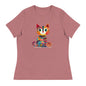 “Yarn Whiskers” Women’s Relaxed Fit T-Shirt – Designed by Nicole Snow