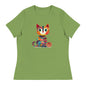 “Yarn Whiskers” Women’s Relaxed Fit T-Shirt – Designed by Nicole Snow