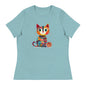 “Yarn Whiskers” Women’s Relaxed Fit T-Shirt – Designed by Nicole Snow