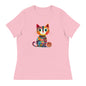 “Yarn Whiskers” Women’s Relaxed Fit T-Shirt – Designed by Nicole Snow