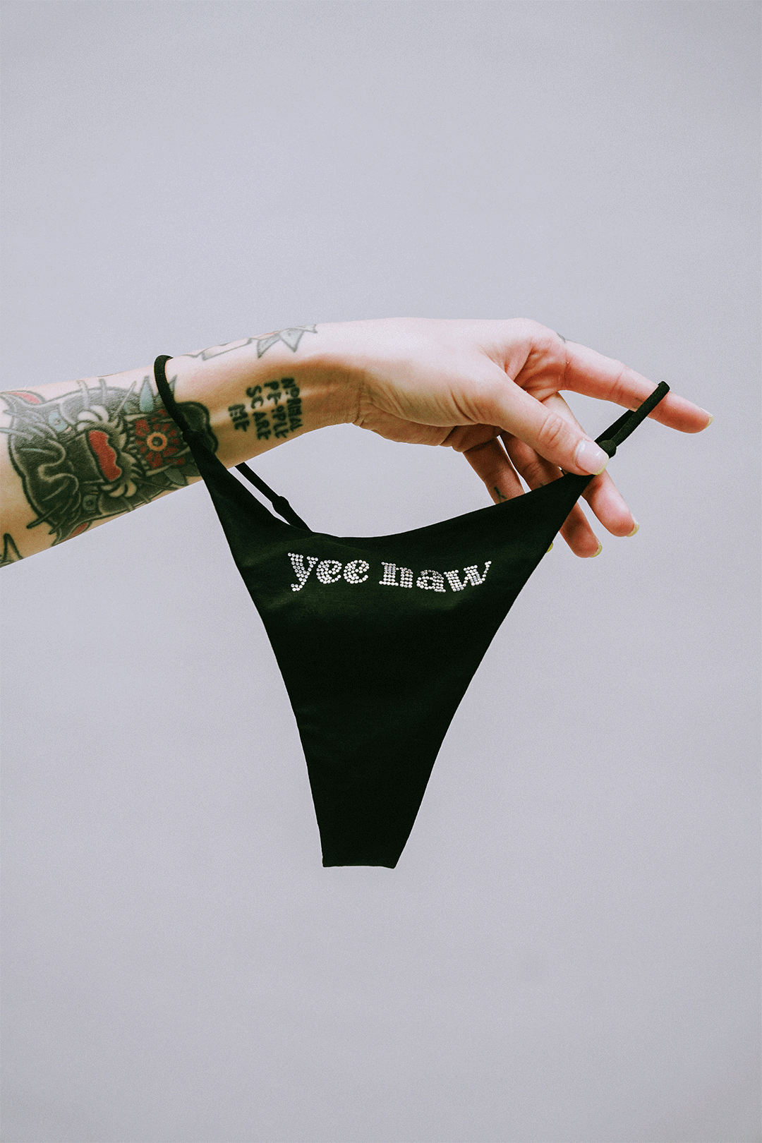 Yee Haw Rhinestone Thong Thrash Happy