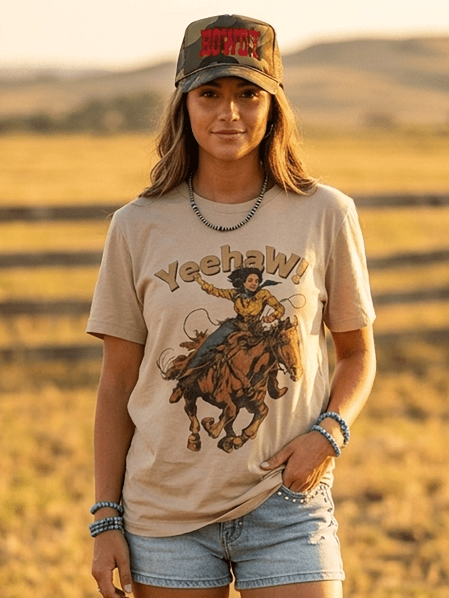 Yeehaw! Cowgirl Graphic Tee Wild Junkie