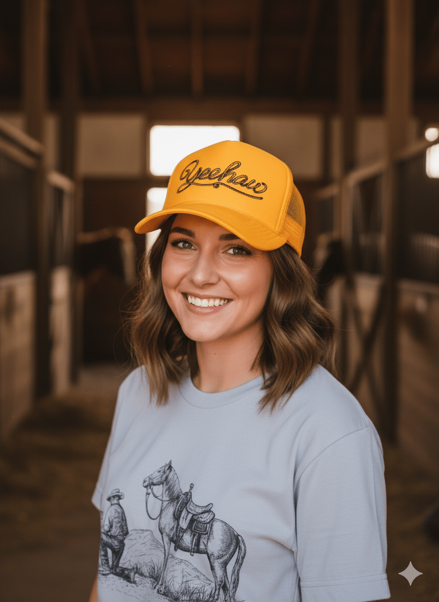 Yeehaw Twisted Rope Trucker Hat Wild Junkie