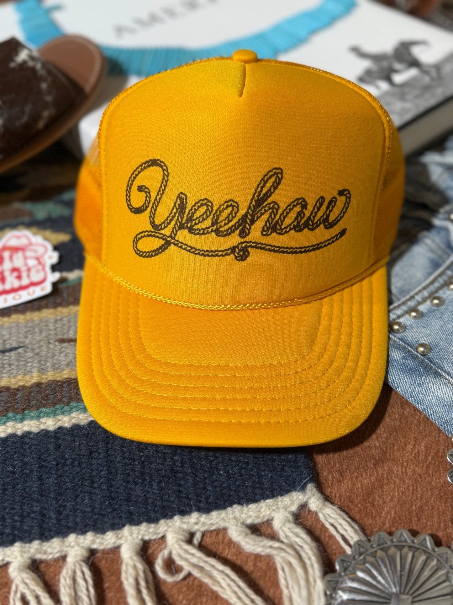 Yeehaw Twisted Rope Trucker Hat Wild Junkie