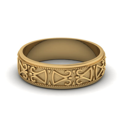Antique Design Wedding Band Fascinating Diamonds