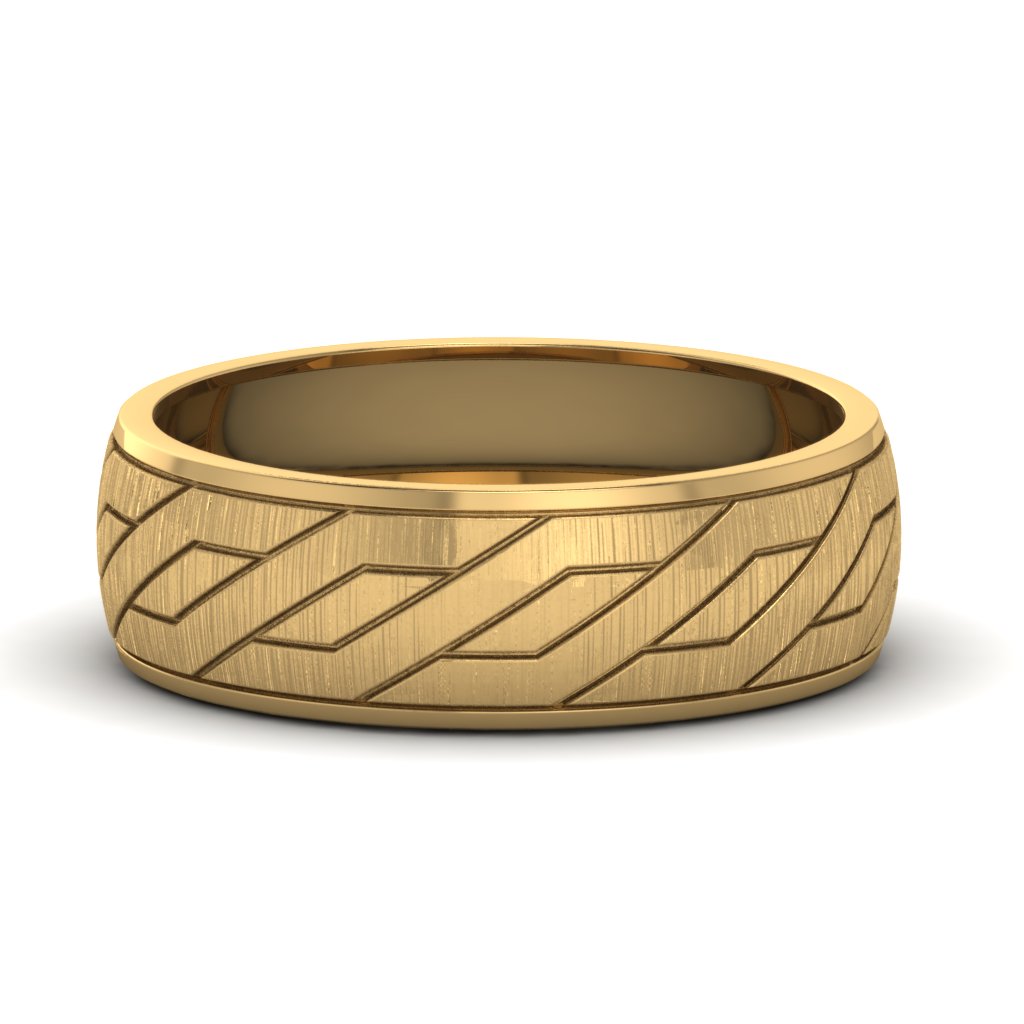 Embossed Satin Band Fascinating Diamonds