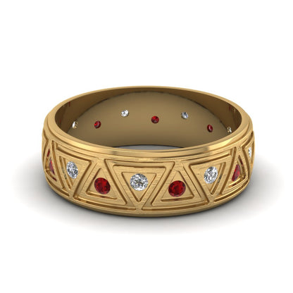 Inverse Triangle Band Fascinating Diamonds