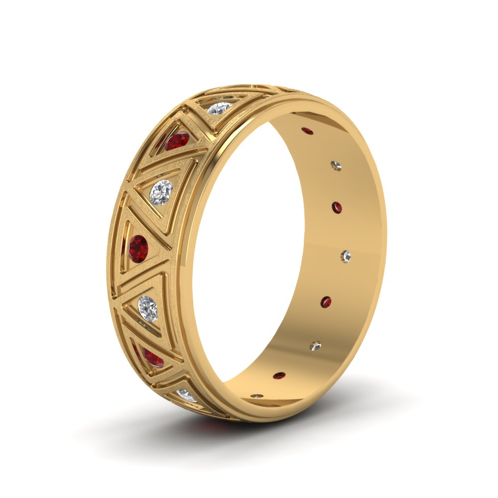 Inverse Triangle Band Fascinating Diamonds