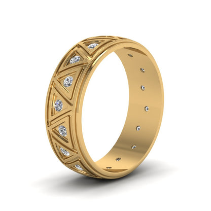 Inverse Triangle Band Fascinating Diamonds