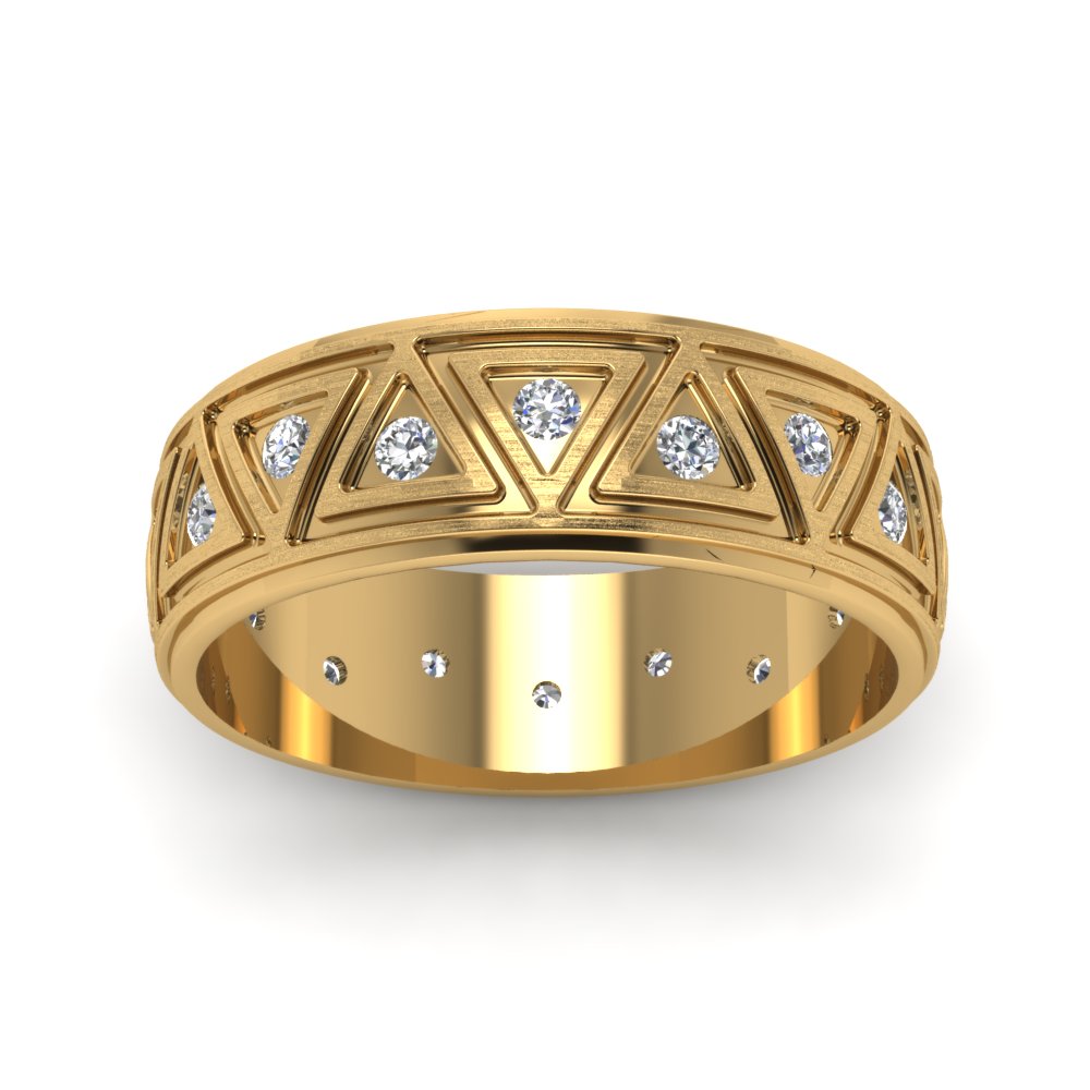 Inverse Triangle Band Fascinating Diamonds