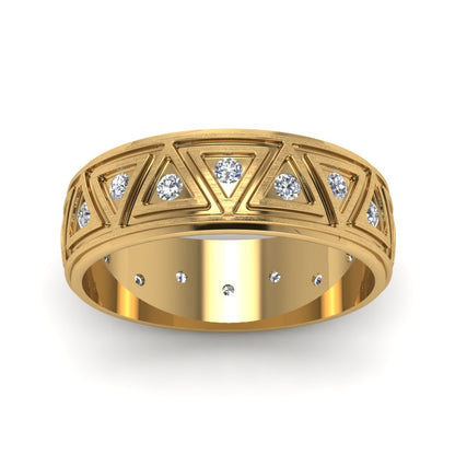 Inverse Triangle Band Fascinating Diamonds