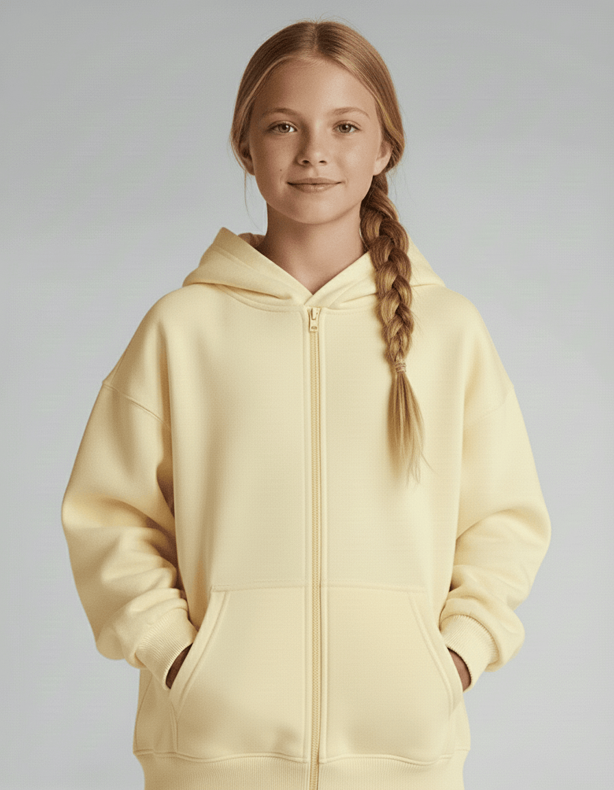 Dreamy Soft Charlie Play Solid Color - Bamboo Kids Zip Up Hoodie Sweatshirt Charlies Project Kids