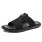 Men's Soft Sole Leather Non-Slip Flip Flops Shoes
