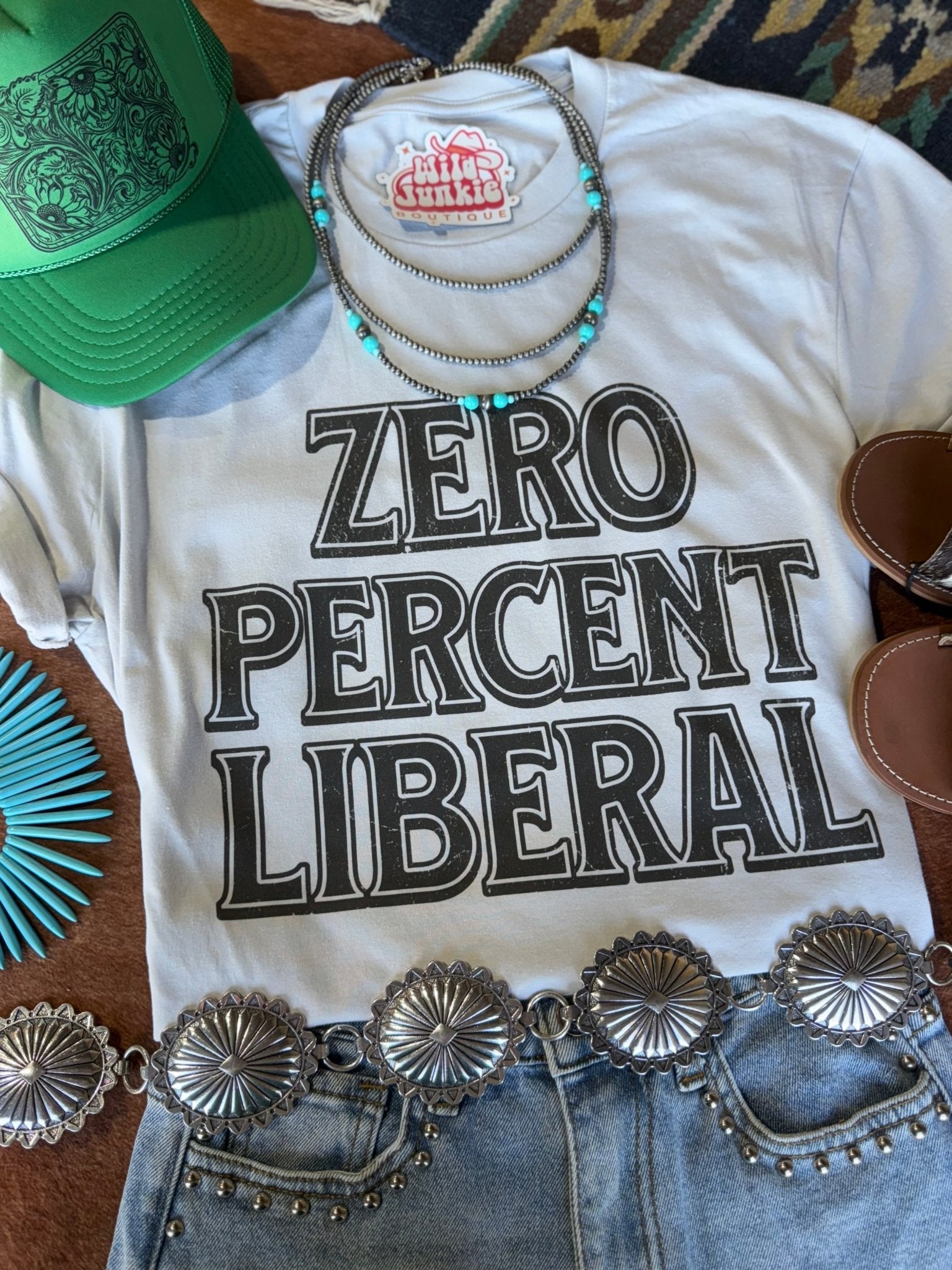 Zero Percent Liberal Graphic Tee Wild Junkie