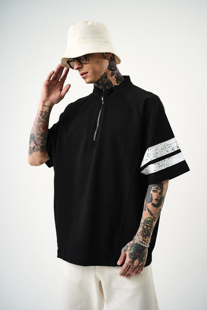 Men's Oversize 'ZONE OFFENSE 84' Graphic T-Shirt - Streetwear Football Tee Withinblack